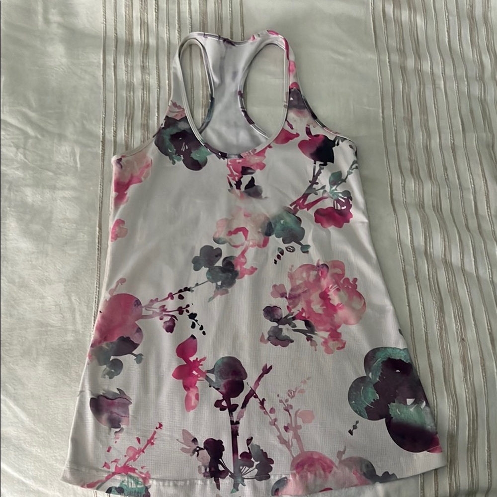 Lululemon Floral Racerback Tank Top